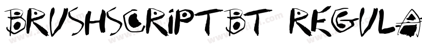 BrushscriptBT Regula字体转换